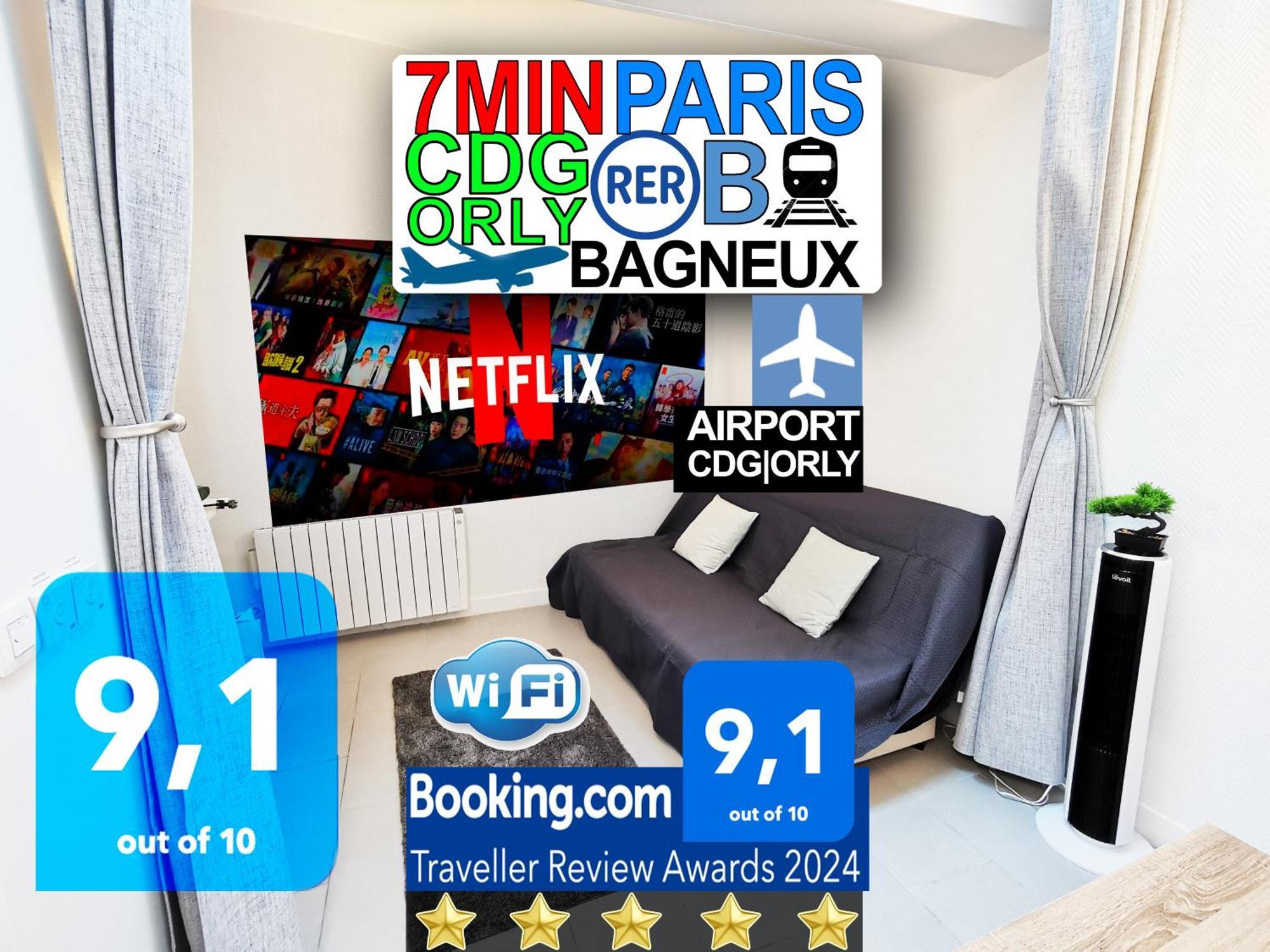 Bagneux Paris Rer B Confort Netflix Appartement