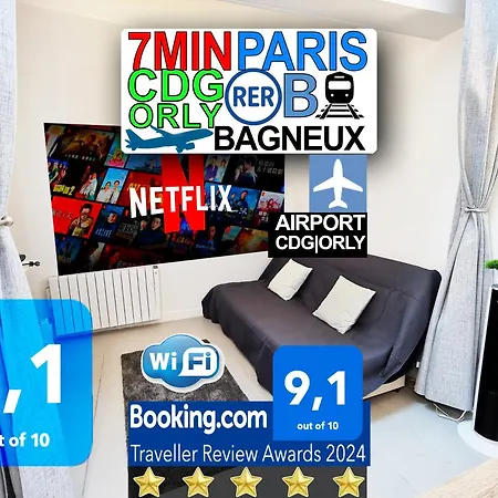 Bagneux Paris Rer B Confort Netflix Cachan Exterior photo