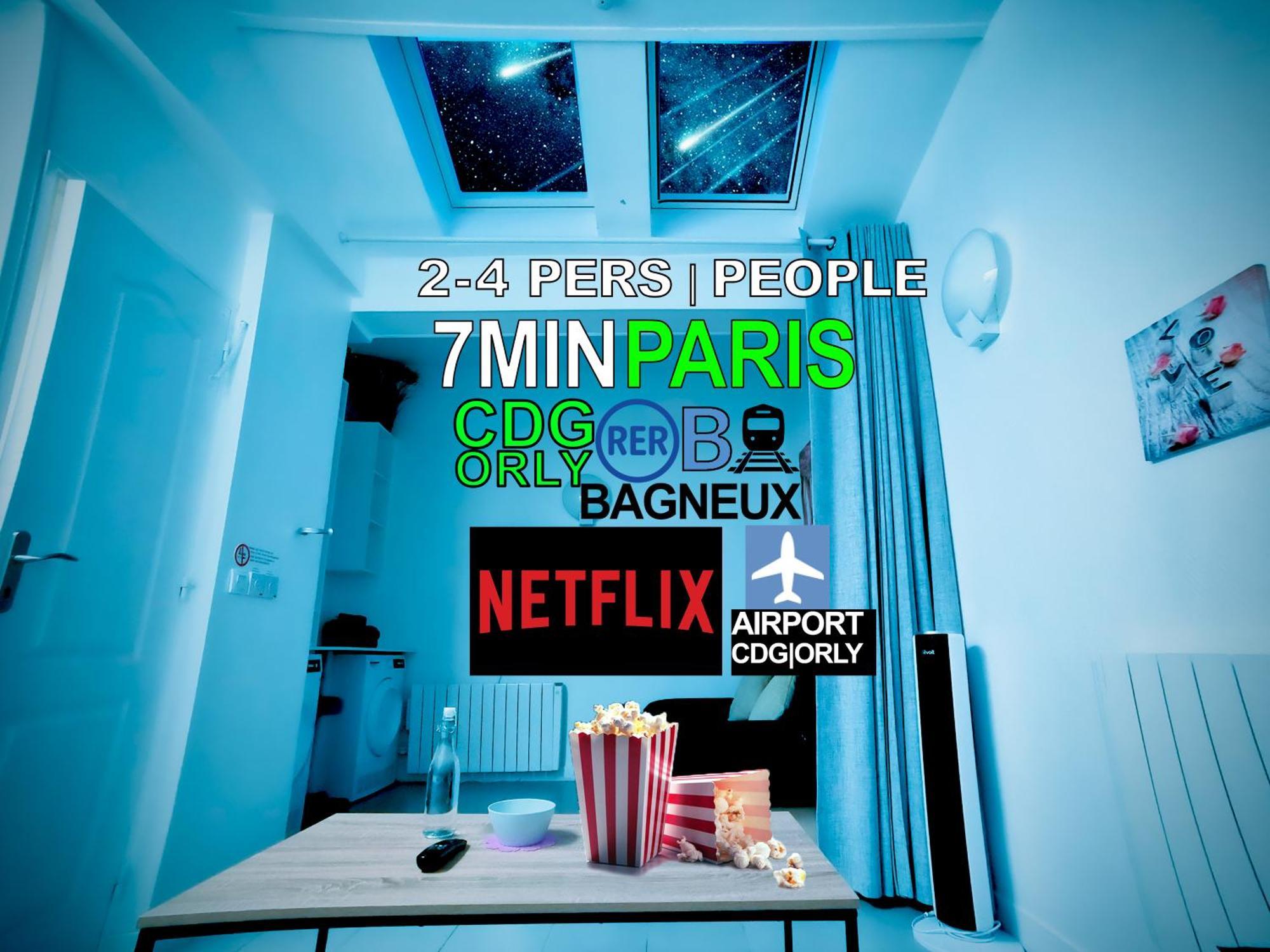 Apartamento Bagneux Paris Rer B Confort Netflix *